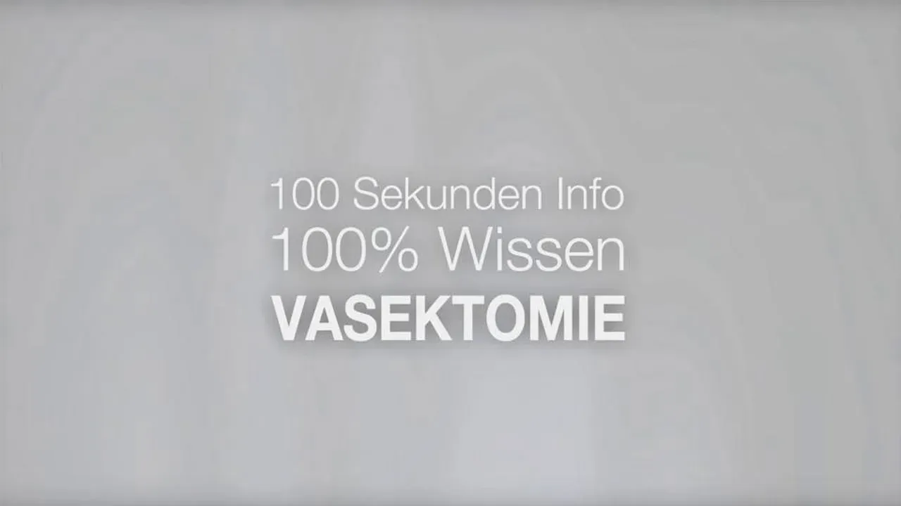 Vasektomie Erklärungsvideo — No-Scalpel-Technik Ablauf bei UROMED Wien